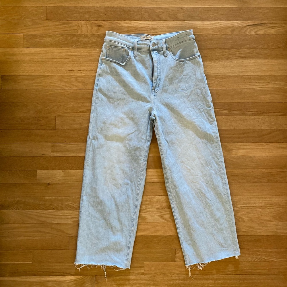 Madewell Perfect Vintage Wide Leg Crop Jean - sz 28